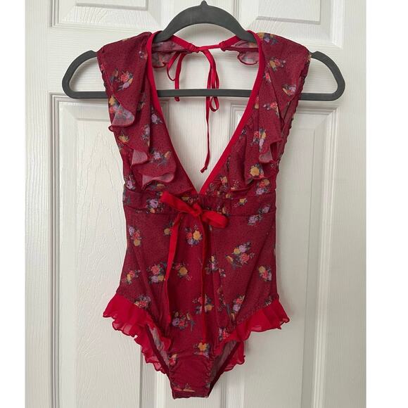 NWT We are HAH Butterfly Lingerie Bodysuit Coquette Fairy Whimsical Small $78 - Picture 5 of 14